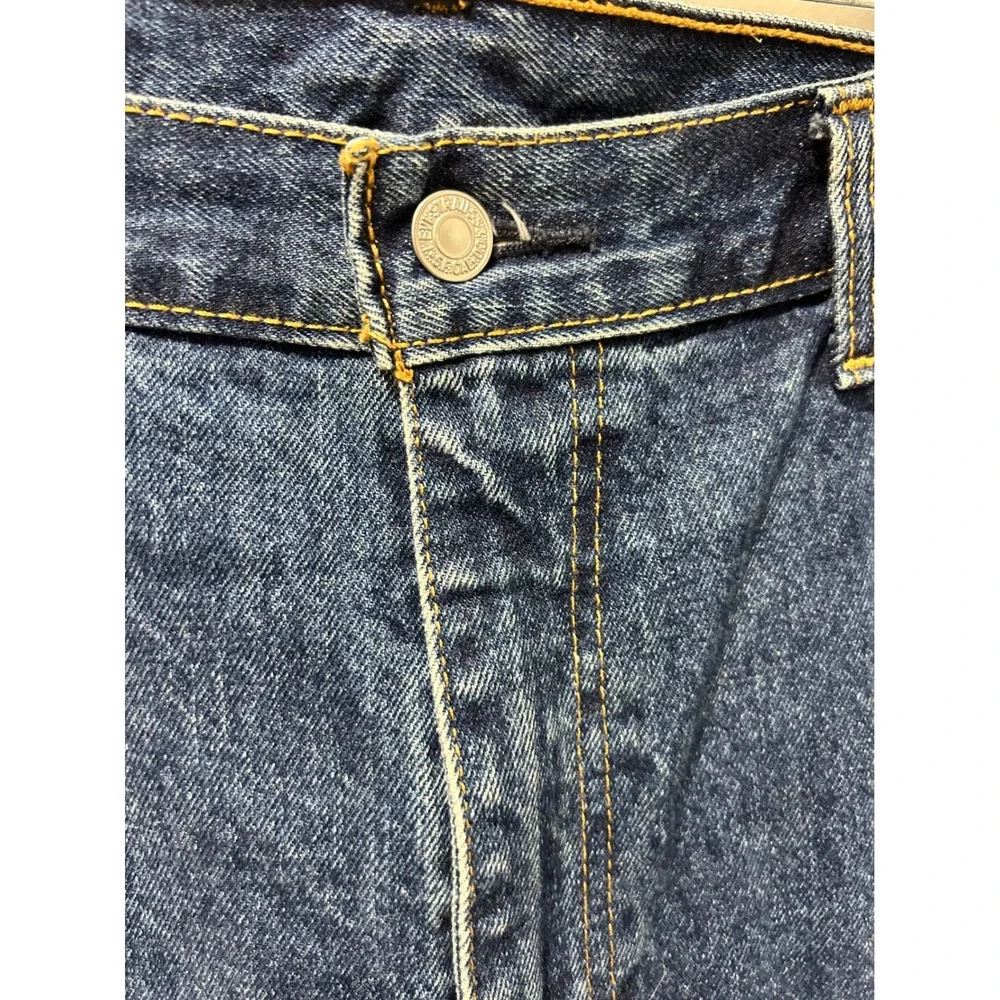 Levis 505 Regular Fit Straight Leg Blue Denim Jeans Mens 40x29 Medium Wash